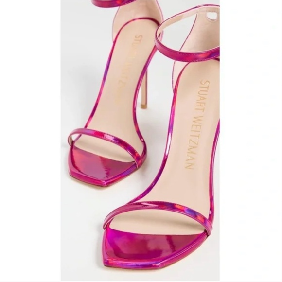Stuart Weitzman Women's Nudistcurve 100 Ankle Strap High Heel Sandals - Picture 2 of 10